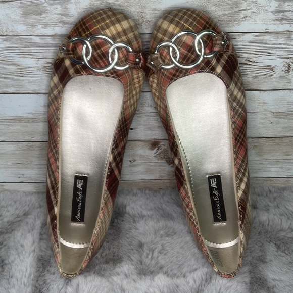 American Eagle Plaid Flats - Picture 5 of 10